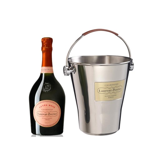 Laurent Perrier Cuvee Rose Champagne 75cl And Ice Bucket Set